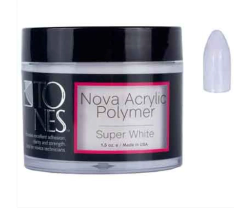 Pó Acrílico Tones Super White 43g *Branco leitoso*