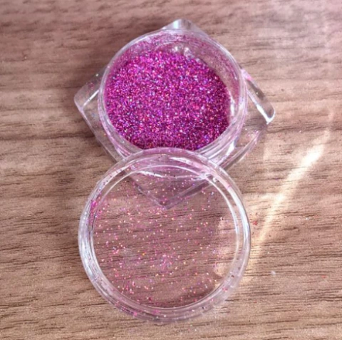 Glitter Fino Efeito Holográfico