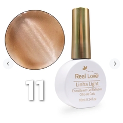Esmalte Em Gel Refletivo Glitter Olho De Gato 10ml Real Love