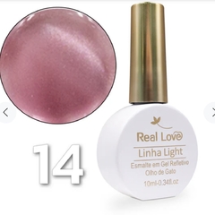 Esmalte Em Gel Refletivo Glitter Olho De Gato 10ml Real Love - Dhy Unhas
