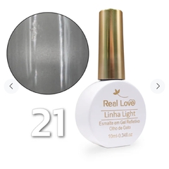 Esmalte Em Gel Refletivo Glitter Olho De Gato 10ml Real Love - loja online