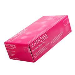 Caixa De Luva Super Max Pink Premium Nitrilica na internet