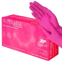 Caixa De Luva Super Max Pink Premium Nitrilica - comprar online