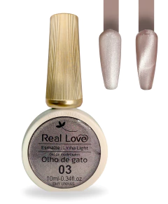 Esmalte Em Gel Refletivo Glitter Olho De Gato 10ml Real Love - comprar online