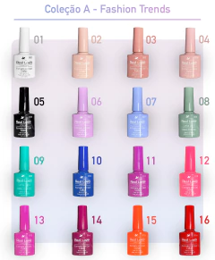 Imagem do Kit 16 Cores Esmalte Em Gel Real Love + Mostruário Original