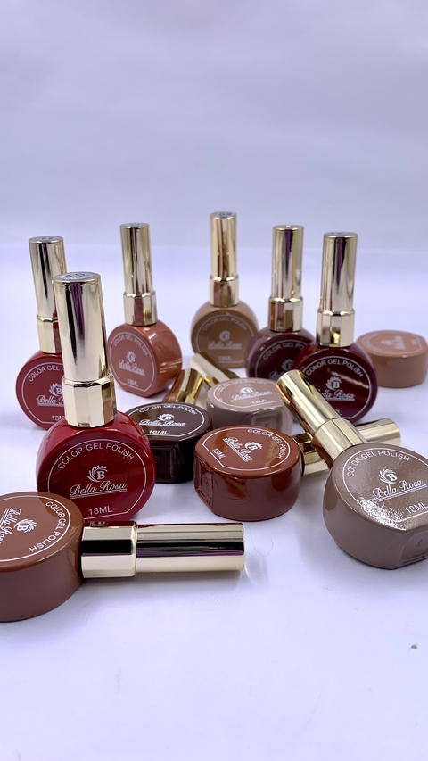 Caixa 12 Tons Nude Vermelho e Marrom Glow Bella Rosa - comprar online