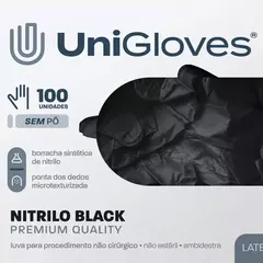 Caixa De Luvas Descartável Unigloves Sem Pó Nitrilo Premium Quality na internet
