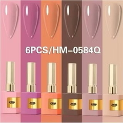Caixa Coleção Esmaltes Em Gel Zem - Dhy Unhas