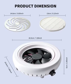 Sugador De Pó Aspirador Exaustor Redondo