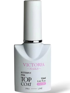 Top Coat Butterfly Pink Victoria Nails 12ml - Dhy Unhas