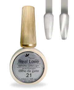 Esmalte Em Gel Refletivo Glitter Olho De Gato 10ml Real Love