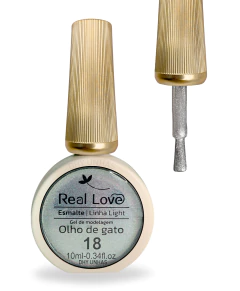 Esmalte Em Gel Refletivo Glitter Olho De Gato 10ml Real Love - loja online