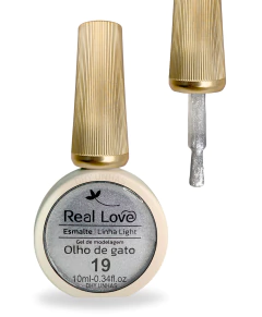 Esmalte Em Gel Refletivo Glitter Olho De Gato 10ml Real Love