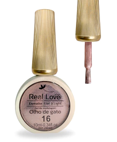 Esmalte Em Gel Refletivo Glitter Olho De Gato 10ml Real Love - loja online