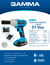 Llave de impacto a bateria 21 vcc - G12201AR GAMMA - comprar online