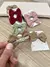 PAR GRAVATINHA DUPLO C/STRASS - Outubro Roupas Infantis