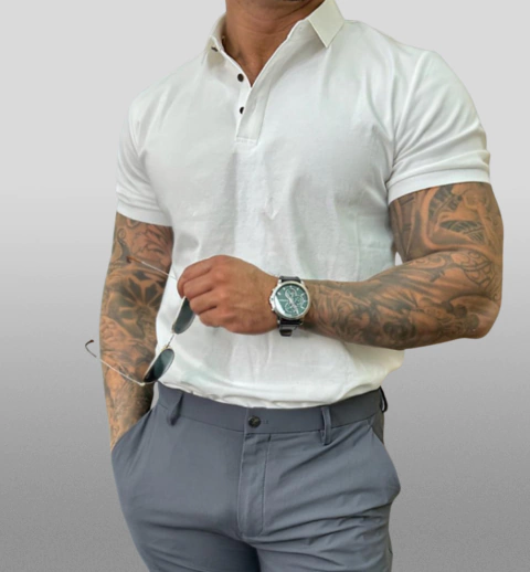 Look Lord Camisa polo conde + calça alfaiataria Marquês - comprar online