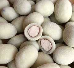 Amêndoas com chocolate branco