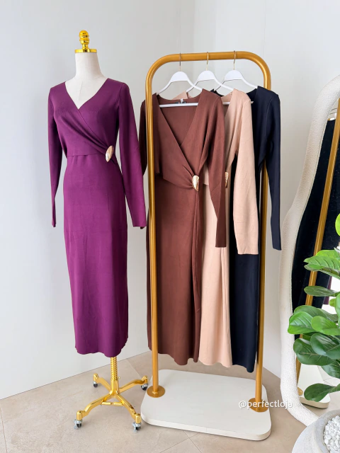 VESTIDO MIDI ELISABETH - REF:22675 - comprar online