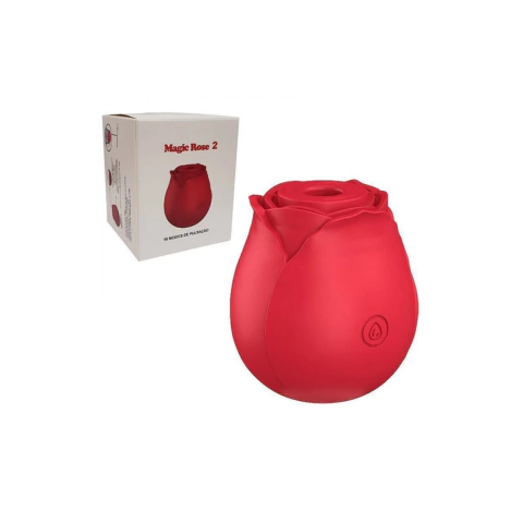 ROSA ESTIMULADORA MAGIC ROSE 2 PULSAÇÃO 10 MODOS GENERAL IMPORT