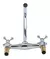 Grifo de cocina doble comando Oryx plateado acabado cromado - Powermax 