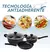 Bateria Set Juego De Cocina Ollas Antiadherente 9 Piezas Oryx - Powermax 