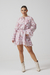 Vestido Curto Babados Estampado - comprar online