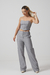 Conjunto Risca de Giz com Calça Cinza - Rose Slaibi