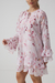 Vestido Curto Babados Estampado na internet