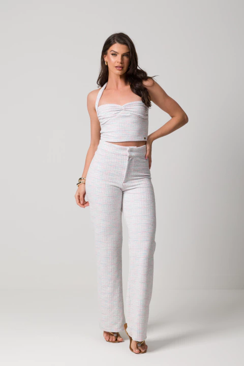 Conjunto de Calça e Corpete Tweed Pandora - comprar online