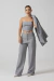 Imagem do Calça Reta Risca de Giz Cinza