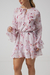 Vestido Curto Babados Estampado