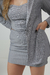 Blazer Risca de Giz Cinza na internet