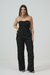 Conjunto Risca de Giz com Calça Preto - Rose Slaibi