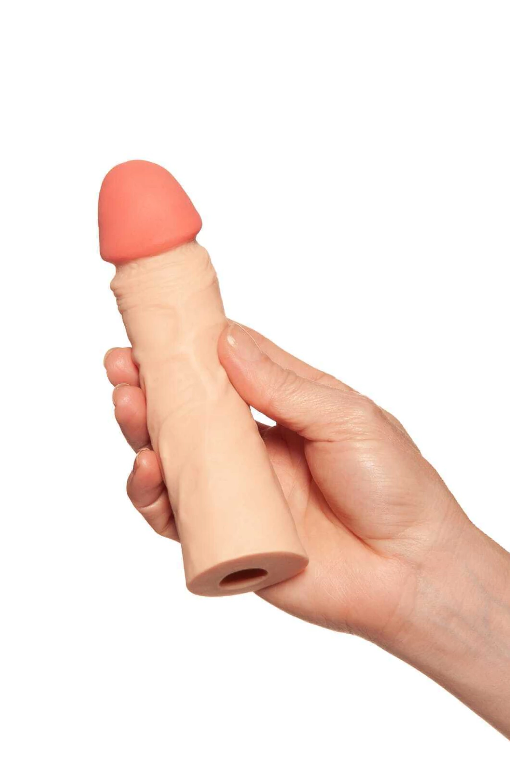 CAPA PENIANA COM EXTENSOR E ALARGADOR 16 CM CLINT BEGE