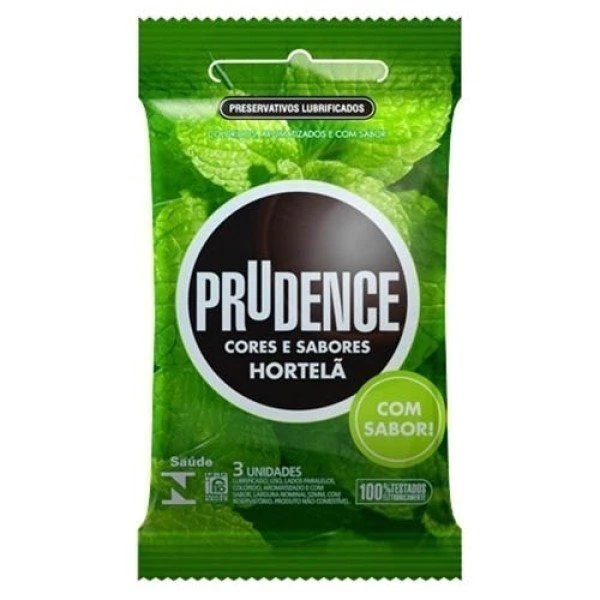 PRESERVATIVO PRUDENCE HORTELÃ 3 UNIDADES
