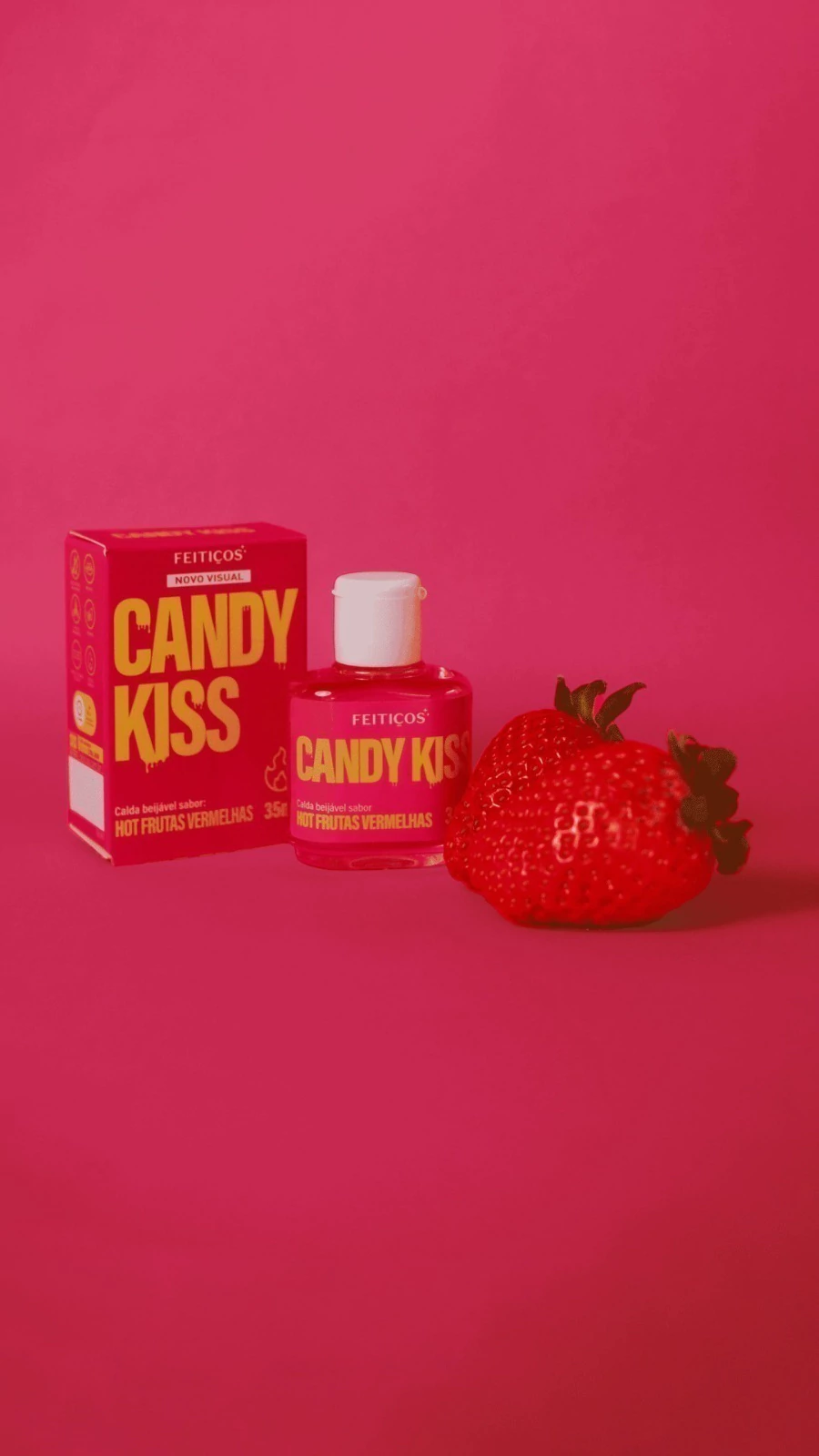 Gel comestível Candy Kiss Hot Frutas Vermelhas 35ml