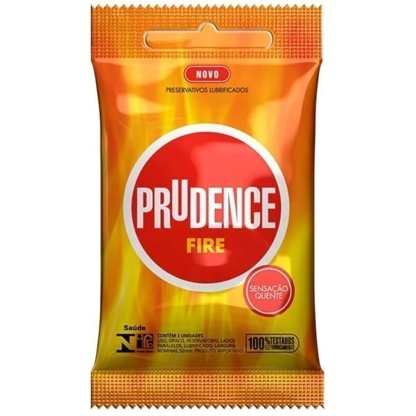 PRESERVATIVO PRUDENCE EFEITO FIRE 3 UNIDADES
