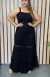 Vestido Longo Com Renda - comprar online
