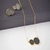 Conjunto Hematita Oval Duplo - Banho Ouro 18k - comprar online