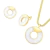 Imagem do Conjunto Fragmentos Redondo - Banho Ouro 18k
