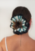 Maxi Scrunchie Babado - Verde e Branco - comprar online