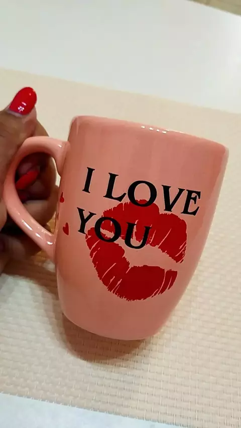 Taza Bombé San Valentin - I Love You (beso) - comprar online