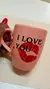 Taza Bombé San Valentin - I Love You (beso) - comprar online