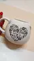 Taza bocha blanca - Corazón (Florcitas) - comprar online