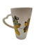 Taza Cónica Alta Blanca Asa Corazón La Dama & el Vagabundo - comprar online