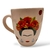 Taza Bombé Blanca Frida Kahlo - Frase " Donde no puedes amar...no te demores" - comprar online