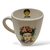 Taza Bombé Blanca Frida Kahlo - Frase "Pies para que los quiero si tengo alas para volar" en internet