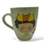 Taza Bombé Blanca Frida Kahlo - Cara ojos abiertos Frase "Si no puedes amar...no te demores" - comprar online