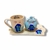 Set de Desayuno Stitch. Taza bombé jaspeada bicolor + Bandeja Recta + Azucarera. - comprar online